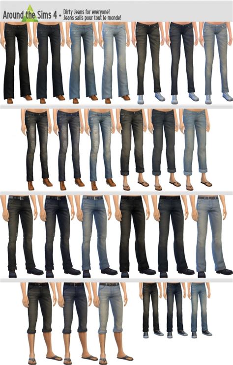Around The Sims 4 Jeans • Sims 4 Downloads