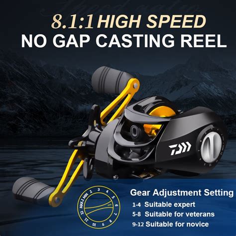 High Quality Fishing Reel High Speed Baitcasting Reel Lightweight