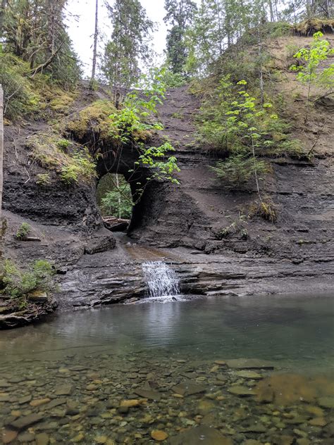 Mini Hike To The Hole In The Wall At Port Alberni Nanaimo Canada Bc