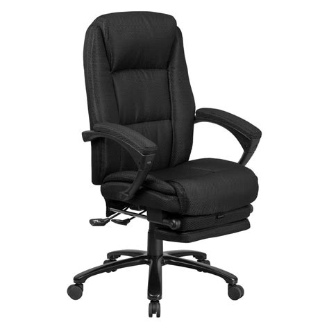 High Back Black Fabric Executive Reclining Swivel Office Chair With