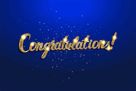 Congratulations Banner With Glitter Decoration Stock Illustration