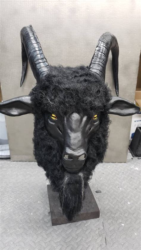 Black Phillip Goat Mask Etsy