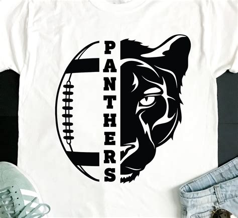 Panthers Svg Football Svg Panthers Football T Shirt Design Etsy