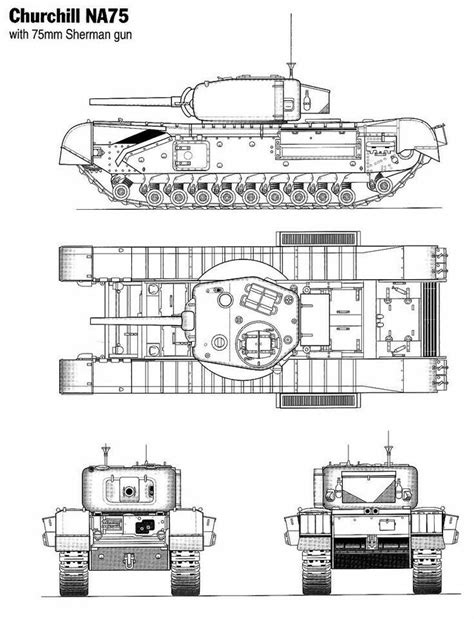 A22 Infantry Tank Mark Iv Churchill Iv Na 75 Armed With 75 Mm Cannon