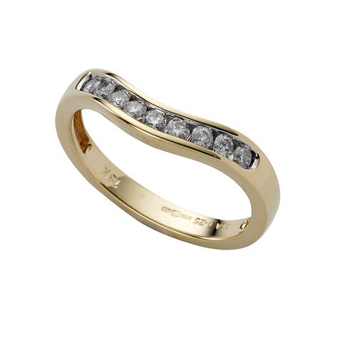 18ct Gold Quarter Carat Diamond Wedding Ring Ernest Jones