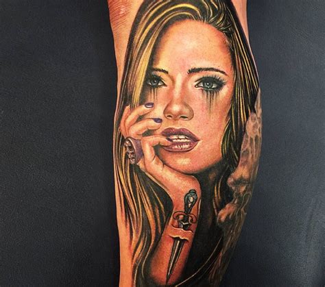 Woman Tattoo By Mike Devries Photo