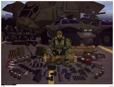 Master Chief And His Weapons