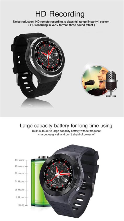 Zgpax S99 3g Android 51 Smartwatch Phone Red