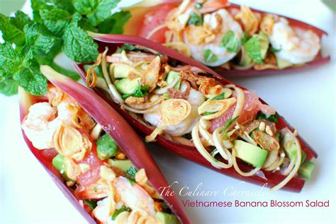 Vietnamese Banana Blossom Salad Khmer Food Food Asian Salad Recipe
