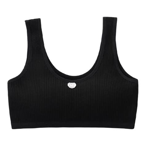 Final Clear Out Girls Ribbed Training Bra Crop Cami Training Bras For