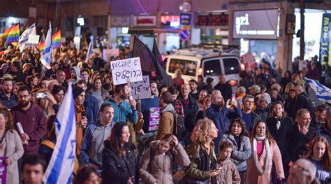 Left Wing Israelis Take To The Streets As New Government Presses Right Wing Agenda Further