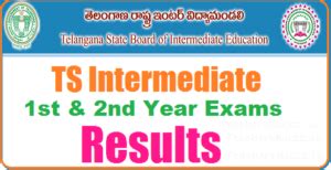 TS Inter St Nd Year Results Tsbie Cgg Gov In Marks Memo