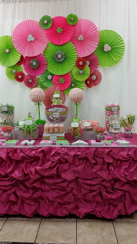 Pink And Mint Green Baby Shower Decorations Flowery Green Mint And