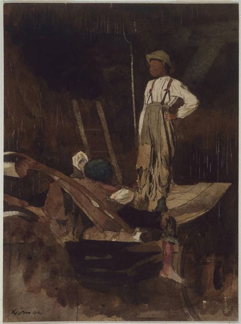 Winslow Homer - Two Boys in a Wagon. | Winslow homer, Art, Watercolor