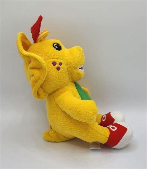 Mattel Barney And Friends Bj Dinosaur Plush 2017 Yellow Stuffed Toy