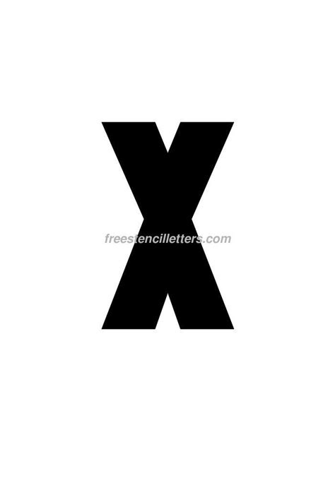 Printable Letter X Stencil Print Stencil For Letter X