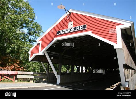 Honeymoon Covered Bridge Jackson New Hampshire Usa Built 1876