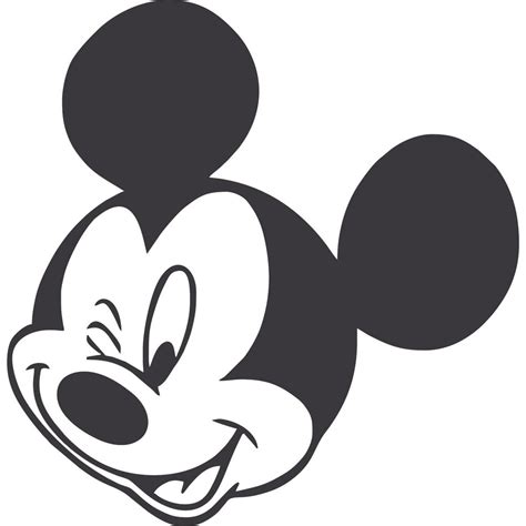 The Mickey Mouse Head Cartoon Character Art Vinyl Decors Sticker Design