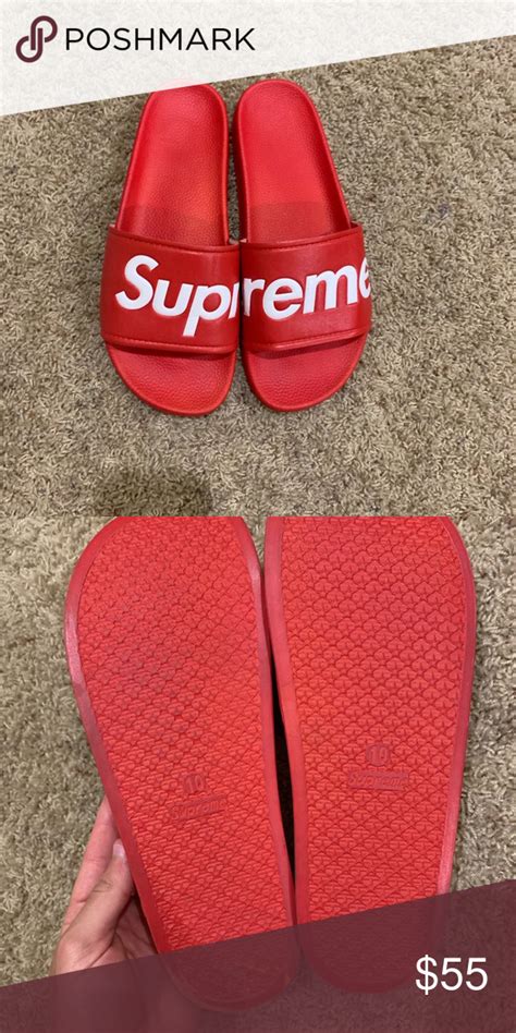 Supreme Slides Supreme Shoes Supreme Slides Flip Flop Sandals