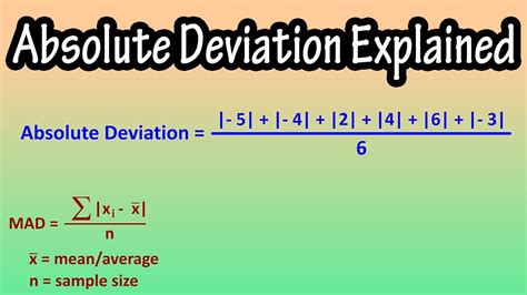 what is and how to find calculate mean absolute deviation mean absolute deviation explained