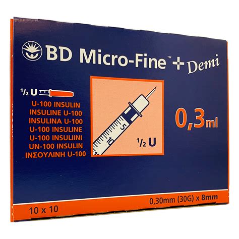 BD Micro Fine Insulinspritzen U Ml Mm Tk Pharma Trade