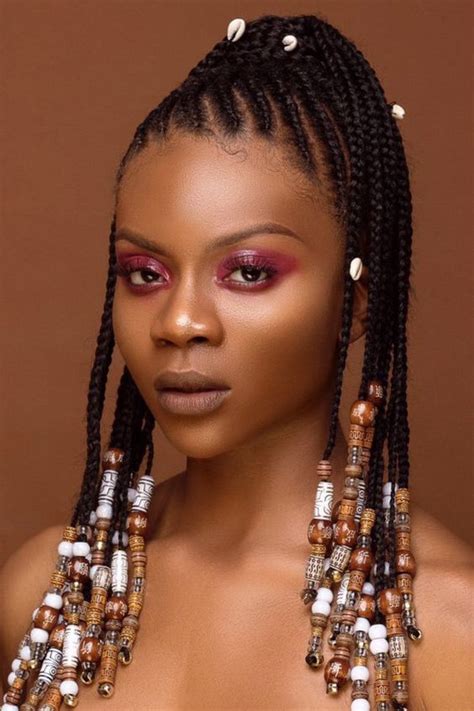 25 cornrows with beads for adults new natural hairstyles