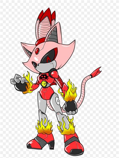 Amy Rose Mecha Knuckles The Echidna Metal Sonic Art Png 734x1087px
