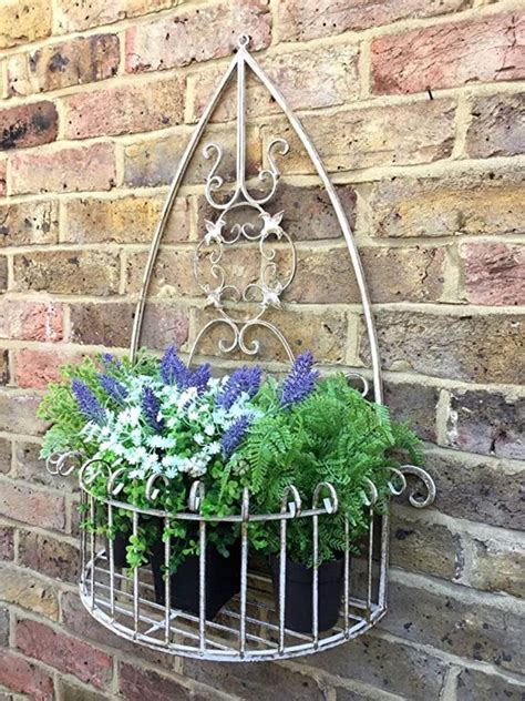 Arched Metal Hanging Wall Planters Gothic Metal Basket Etsy Uk In