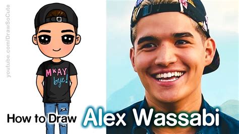 How To Draw Alex Wassabi Easy Chibi Famous Youtuber Youtube Cute