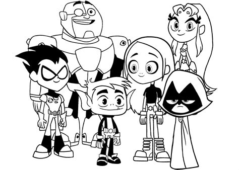 Teen Titans Coloring Pages Sexy Moives