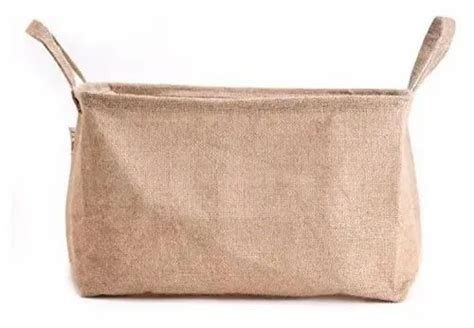 Plain Brown Jute Fabric Basket For Household At Rs 800piece In