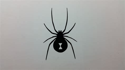 Black Widow Spider Symbol Vinyl Decal Sticker Several Sizes