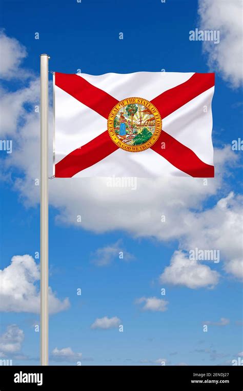Die Flagge Von Florida Usa Stock Photo Alamy