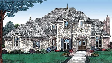 Plan 48026fm Majestic European Home Plan French Country House Plans