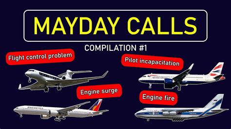 10 Real Mayday Calls Real Atc Communications Compilation 1 Youtube