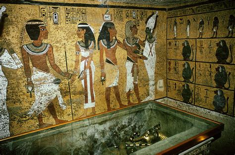 King Tutankhamuns Tomb Painting By George Holton Pixels Merch