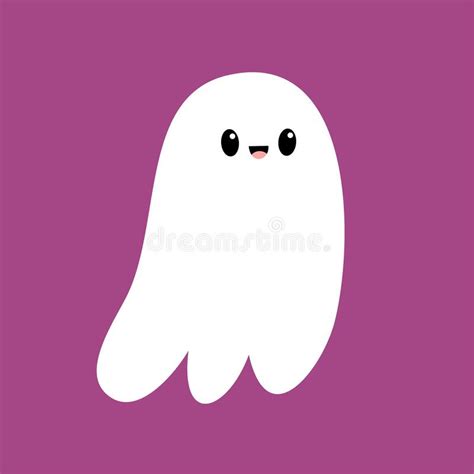 cute flying ghost spirit scary white ghosts happy halloween cartoon kawaii funny spooky