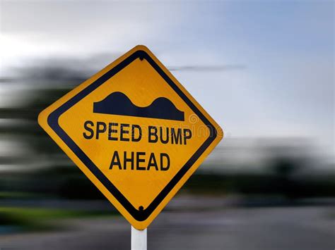 Speed Bump Sign Stock Photo Image Of Danger Sign Road 25041160