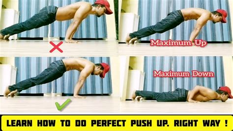 The Perfect Push Up Right Way To Do Push Up Believeit Fitness Youtube