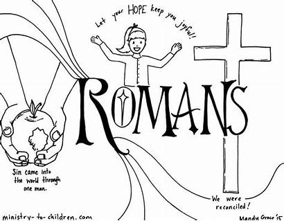 Coloring Romans Bible Children Based Illustrations Series