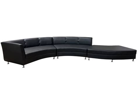 Luxury 3pc Serpentine Sofa Black Luxury Lounge And Lighting