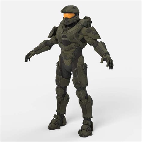 Master Chief From Halo 5 3d Model