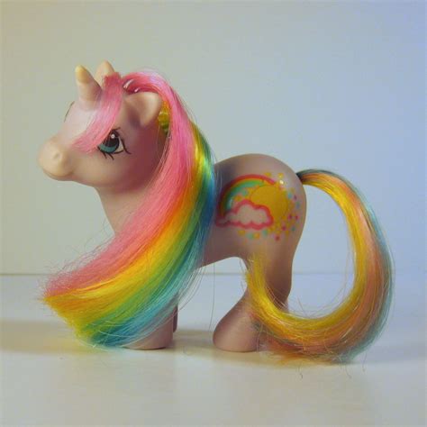 Vintage G1 My Little Pony Baby Rainribbon Rainbow Unicorn Year 9 Hasbro