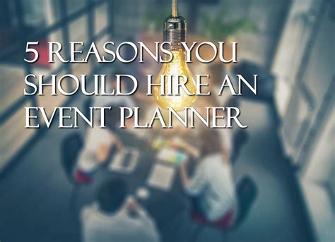 Reasons Why You Should Hire An Event Planner Fofoki