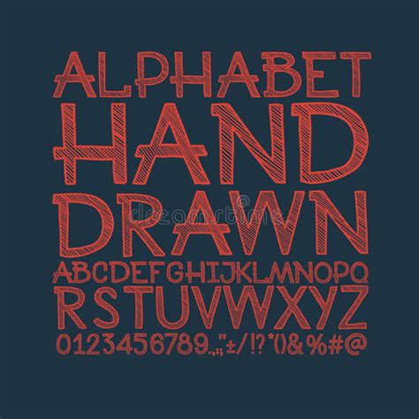 Chalk Alphabet Stock Vector Illustration Of Design Decorative 35234517