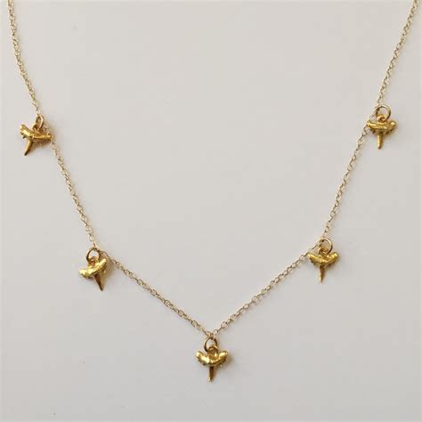 Gold Plated Shark Tooth Necklace On A Gold Fill Chain — Sutton Lasater