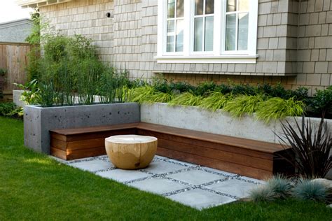 12 Ways To Fill Your Built In Planter Patio Planters Concrete