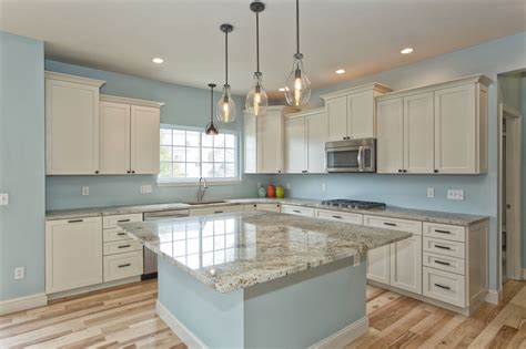 Blue Walls With Gray Cabinets Cabinet Hdr