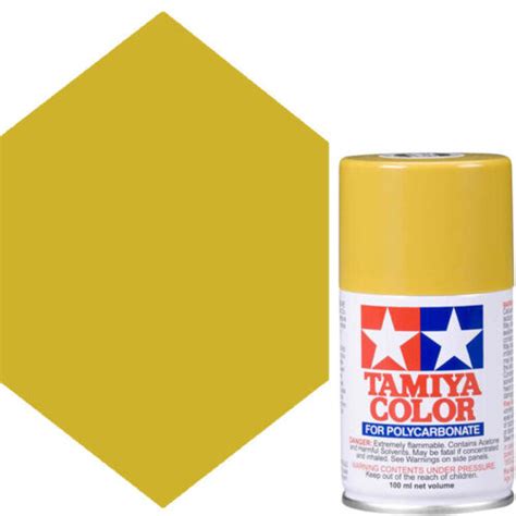 Tamiya Polycarbonate Ps 56 Mustard Yellow Spray Paint 86056