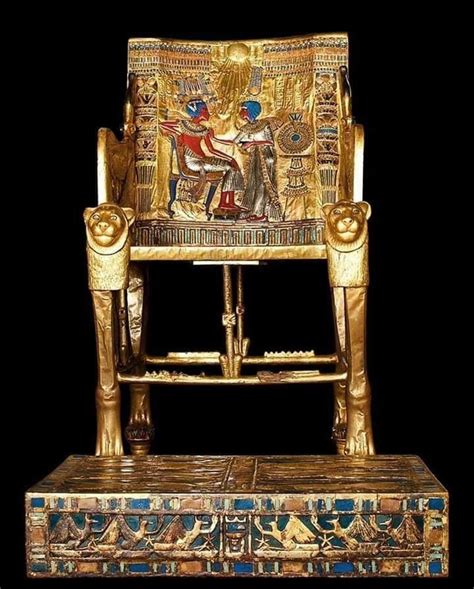 Throne Of Tutankhamun Inside The Egyptian Museum In Cairo Ancient Egyptian Art Ancient Aliens
